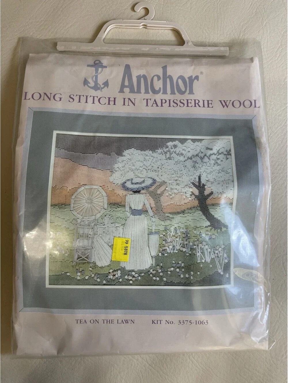 Anchor Long Stitch Kit Raisers Wool Needlecraft Tea On The Lawn New! 3375-1063